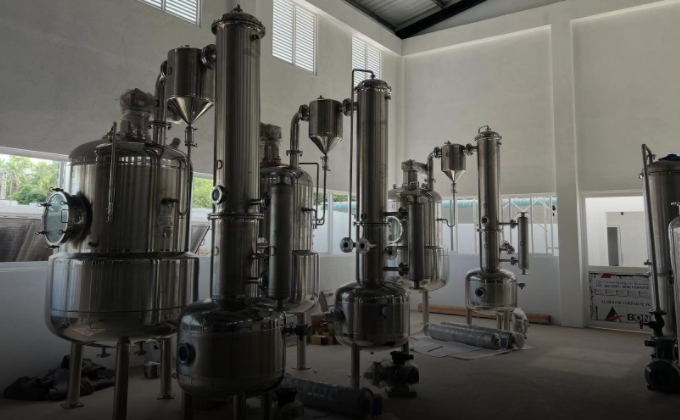Extraction and concentration production line in Sri Lanka