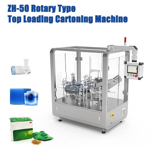 ZH-50 Rotary Type Top Loading  Cartoning Machine