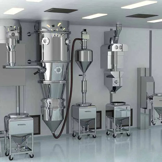 ContigTop Closed Type Wall Mounted Structure Automatic Solid Dosage Granulation Line