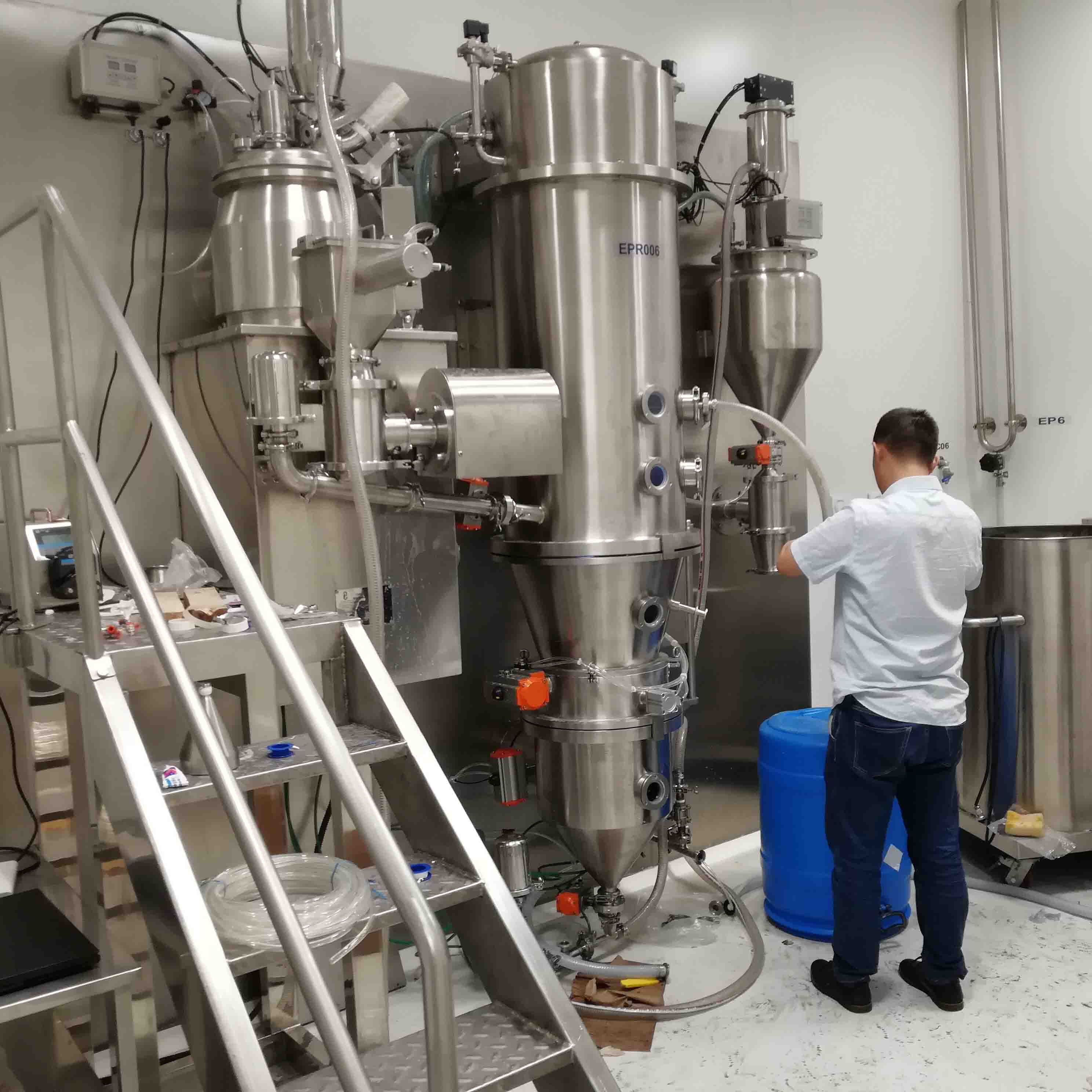 ContigTop Closed Type Wall Mounted Structure Automatic Solid Dosage Granulation Line