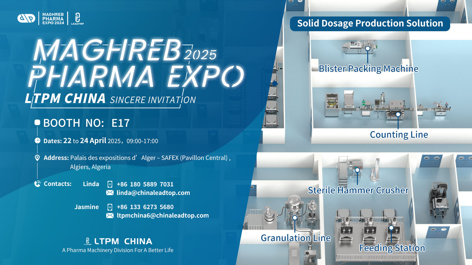 Welcome to LTPM CHINA at Maghreb Pharma Expo 2025 – Your Gateway to Cutting-Edge Pharmaceutical Solutions!