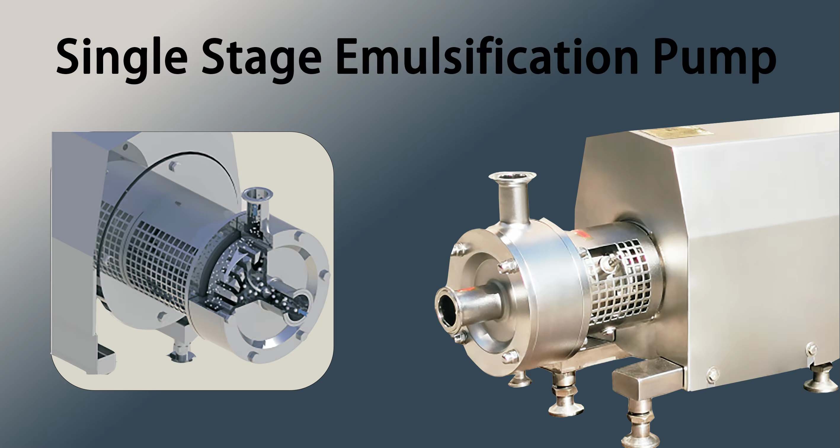 Single stage emulsification pump
